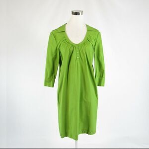 Alberta Ferretti bright green dress 4